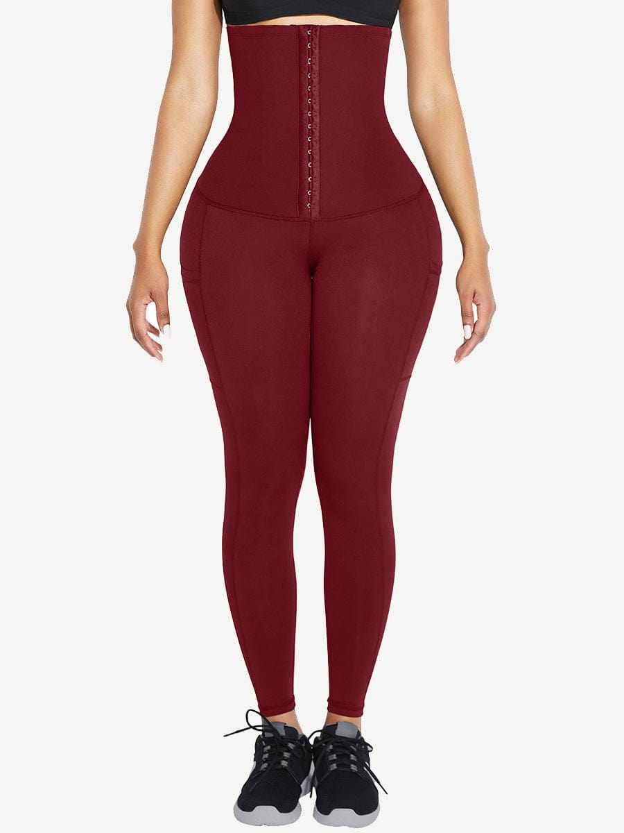 MT200429 — High-Waisted Shaping Leggings with Pockets