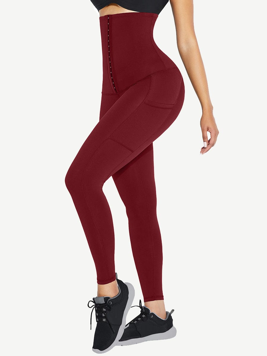 MT200429 — High-Waisted Shaping Leggings with Pockets