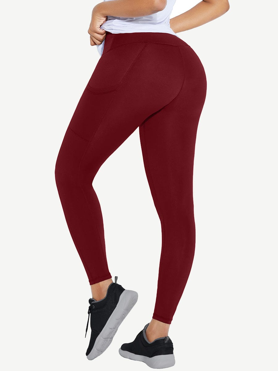 MT200429 — High-Waisted Shaping Leggings with Pockets