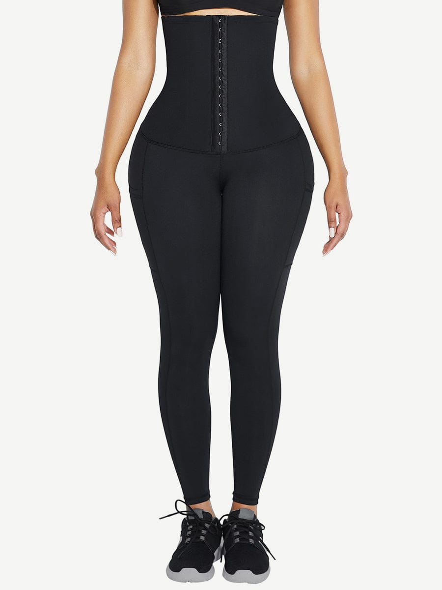 MT200429 — High-Waisted Shaping Leggings with Pockets