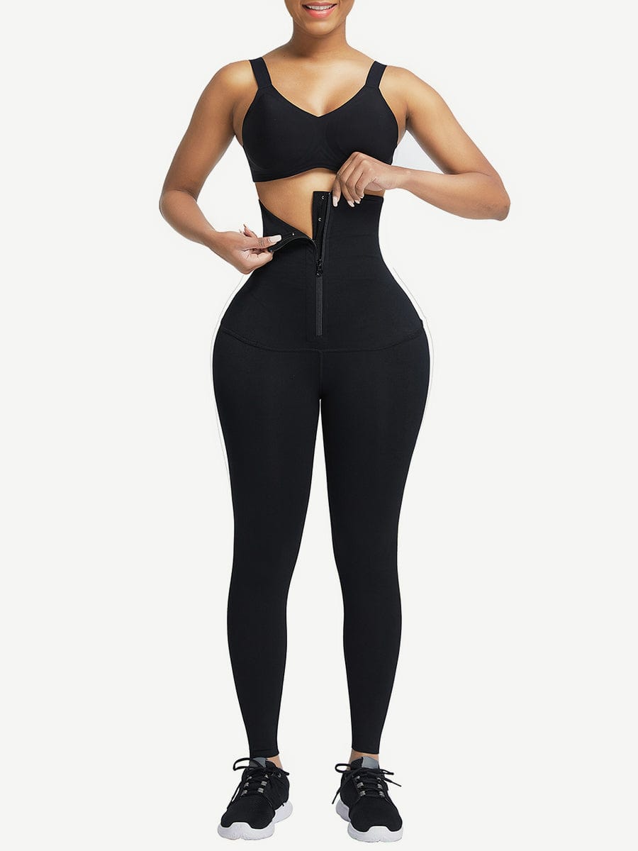 MT200430 — 2-in-1 High-Waisted Zip Shaping Leggings