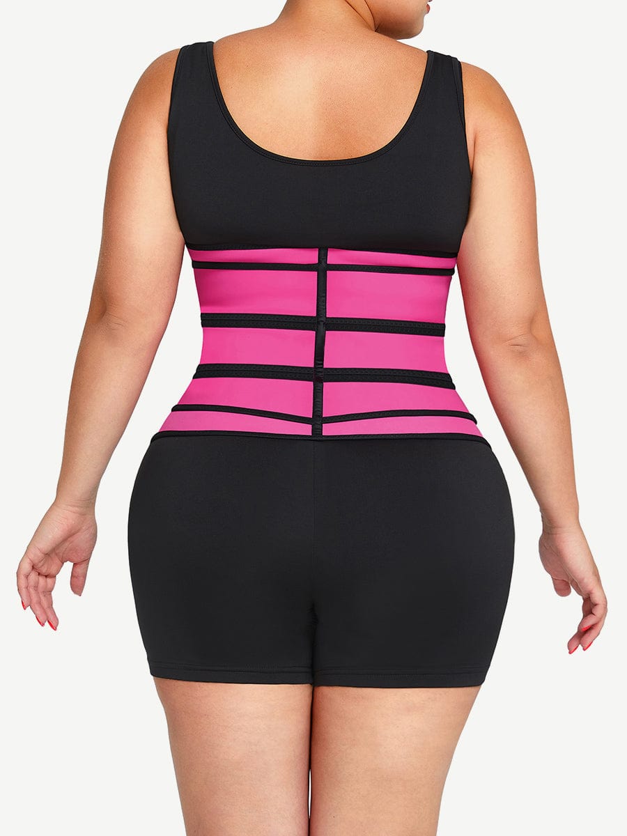 MT210237 — Ceinture gainante en latex avec zip et 7 baleines en acier