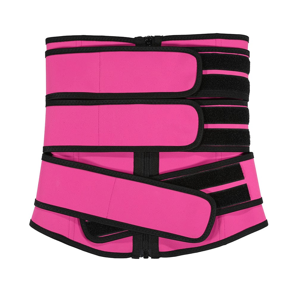 MT210237 — Ceinture gainante en latex avec zip et 7 baleines en acier