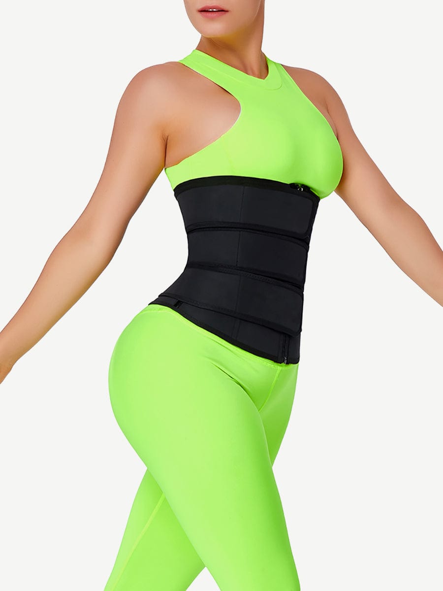 MT210237 — Ceinture gainante en latex avec zip et 7 baleines en acier