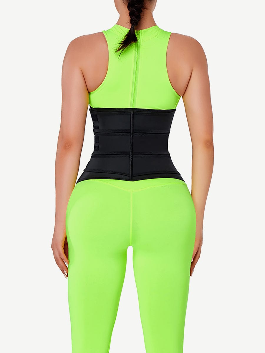 MT210237 — Ceinture gainante en latex avec zip et 7 baleines en acier