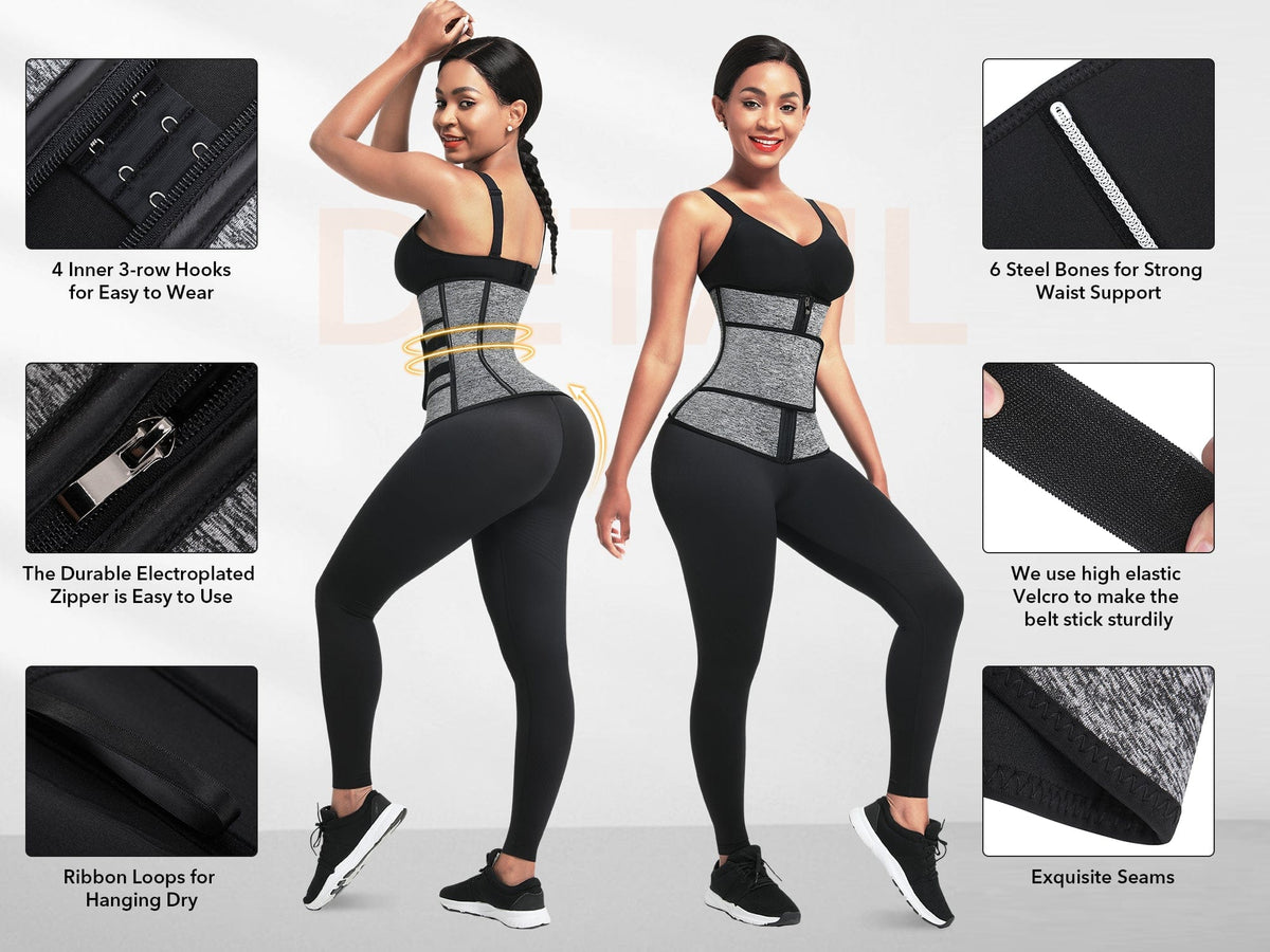 MT210254 — Waist Trainer with 6 Steel Bones and Belt