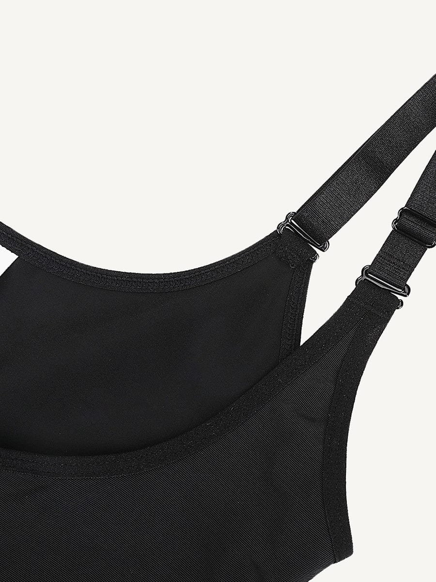 Gaine à soutien en U et zip avant
