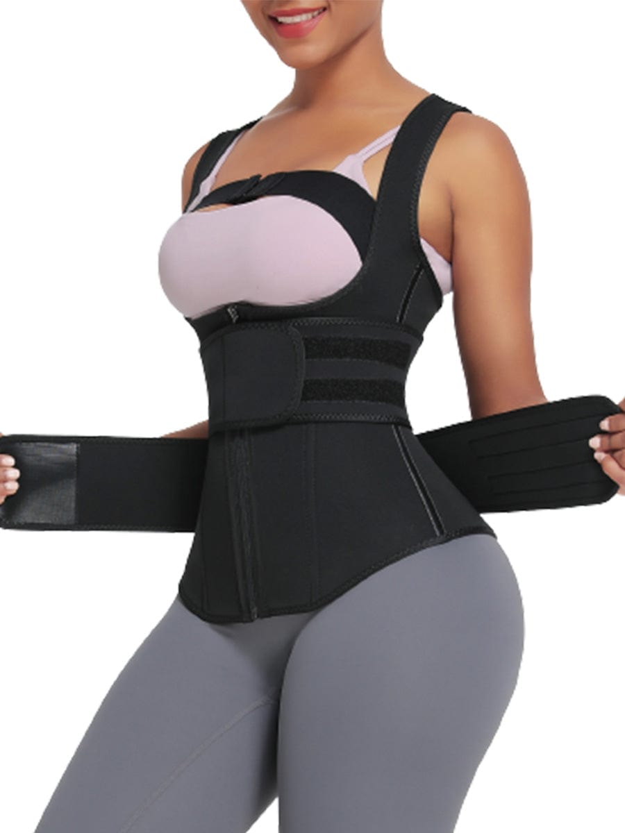 MT210287 — Neoprene Waist Trainer with 9 Bones, Hooks and Zipper