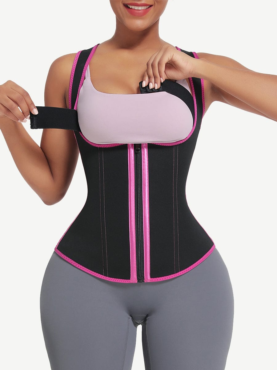 MT210287 — Neoprene Waist Trainer with 9 Bones, Hooks and Zipper