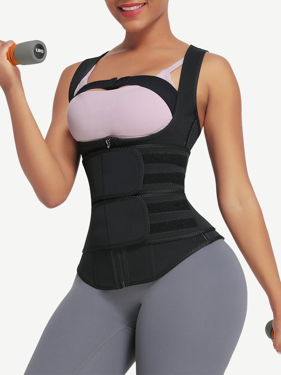 MT210287 — Neoprene Waist Trainer with 9 Bones, Hooks and Zipper