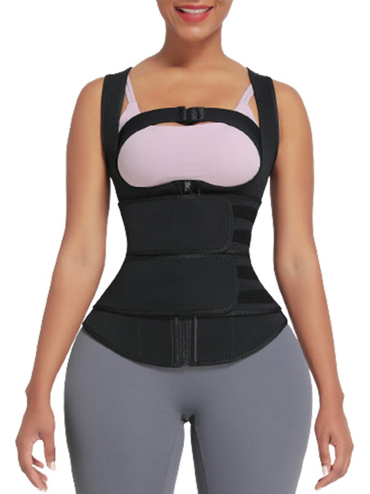 MT210287 — Neoprene Waist Trainer with 9 Bones, Hooks and Zipper
