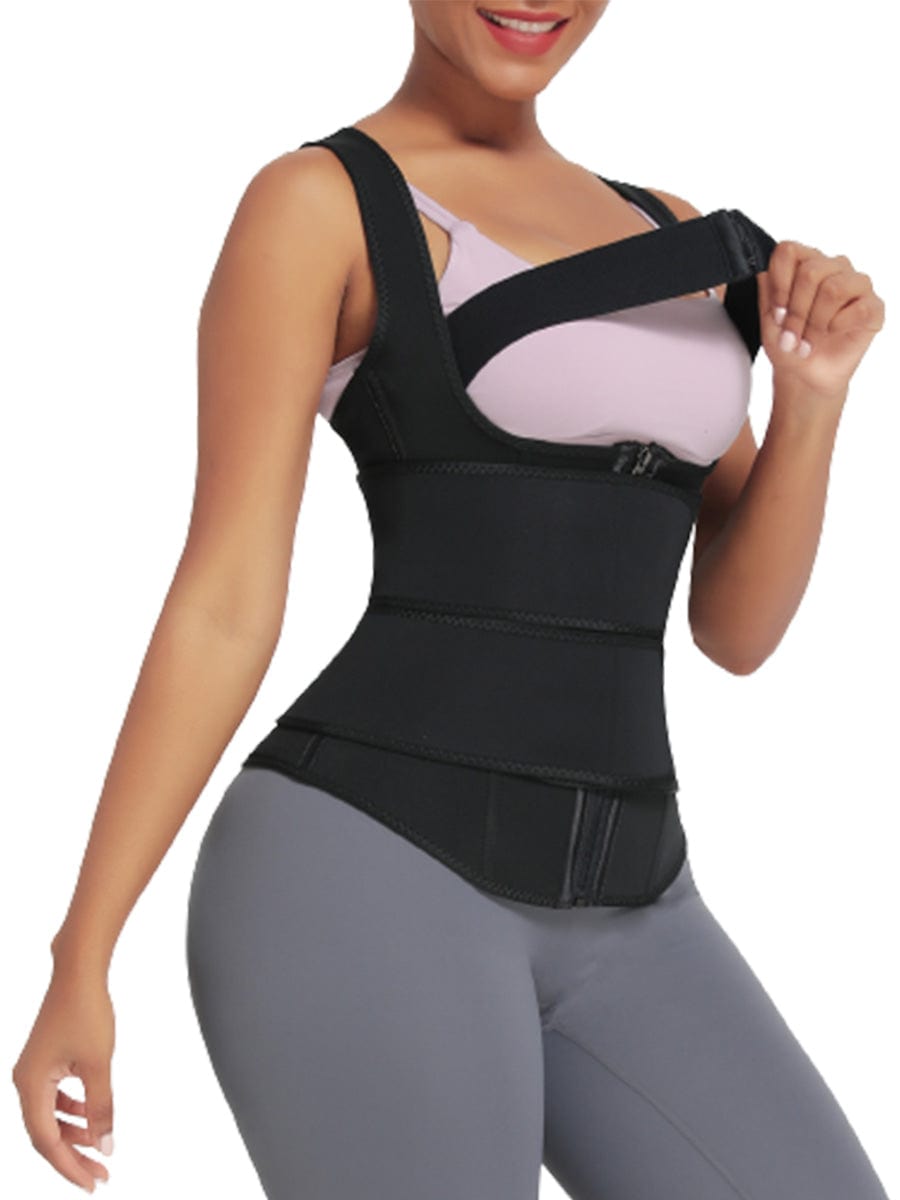 MT210287 — Neoprene Waist Trainer with 9 Bones, Hooks and Zipper