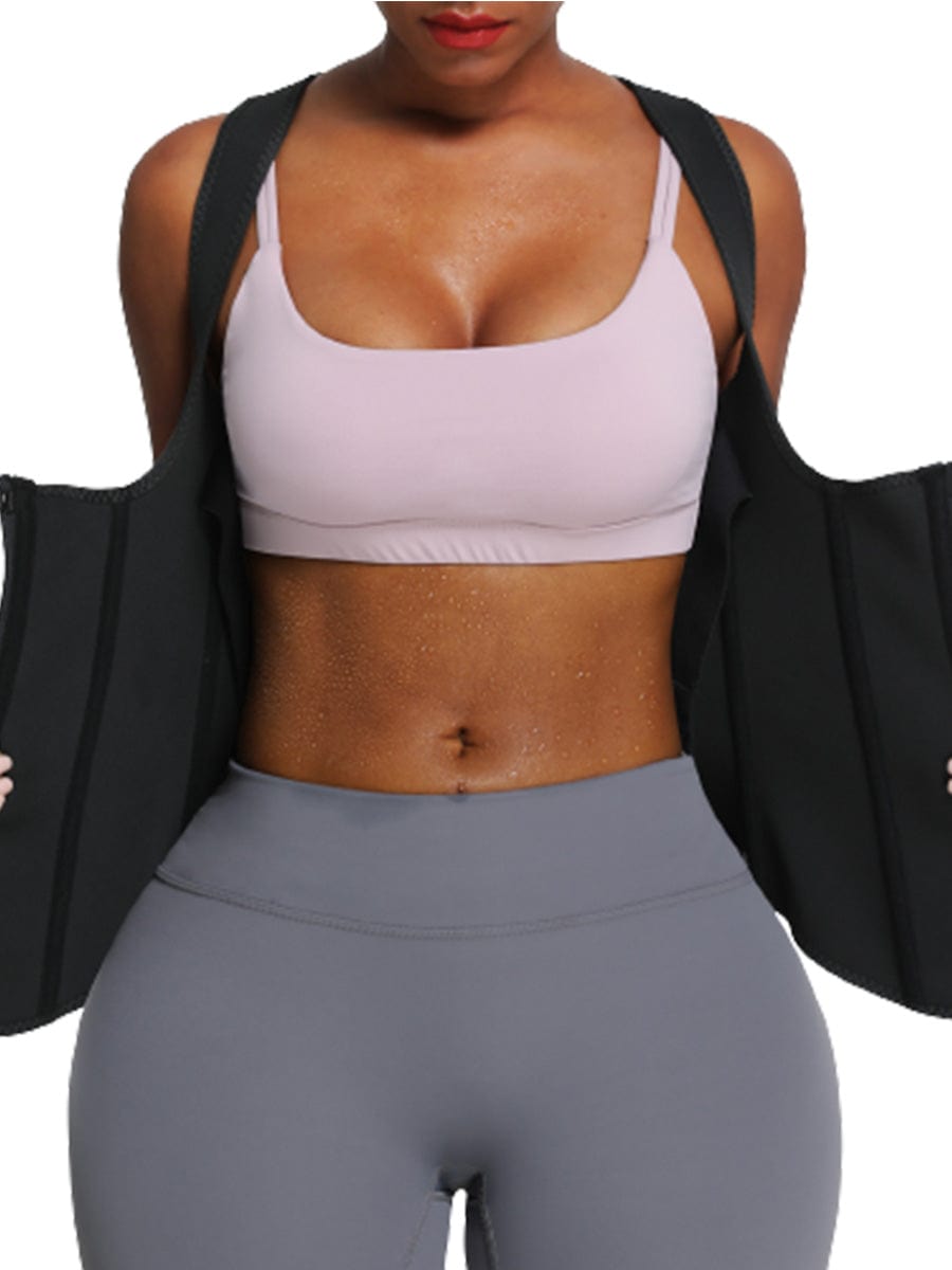 MT210287 — Neoprene Waist Trainer with 9 Bones, Hooks and Zipper
