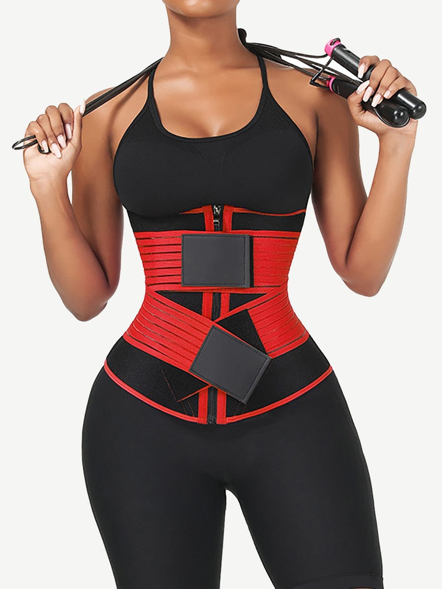 MT210297 — Long Neoprene Waist Trainer with Double Elastic Belts