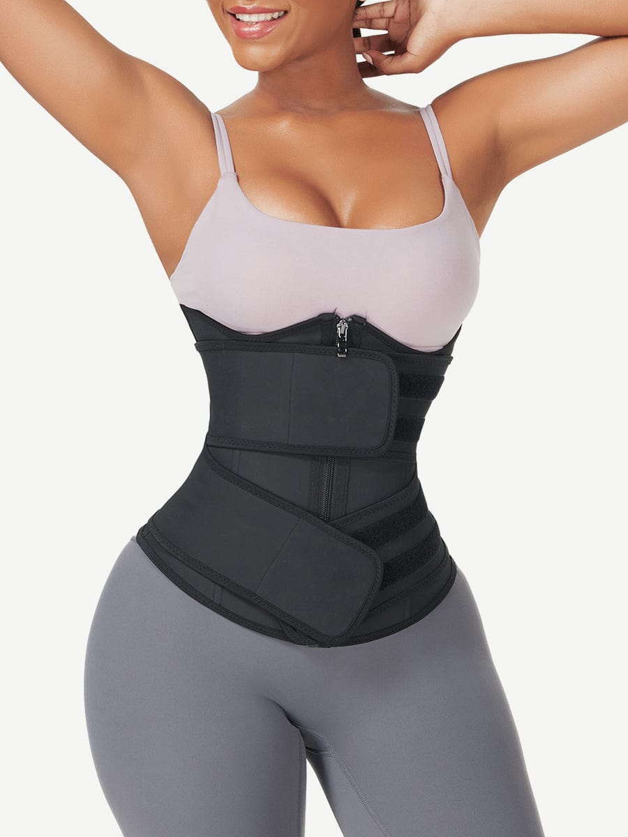 MT210298 — Underbust Latex Waist Trainer with Double Belts