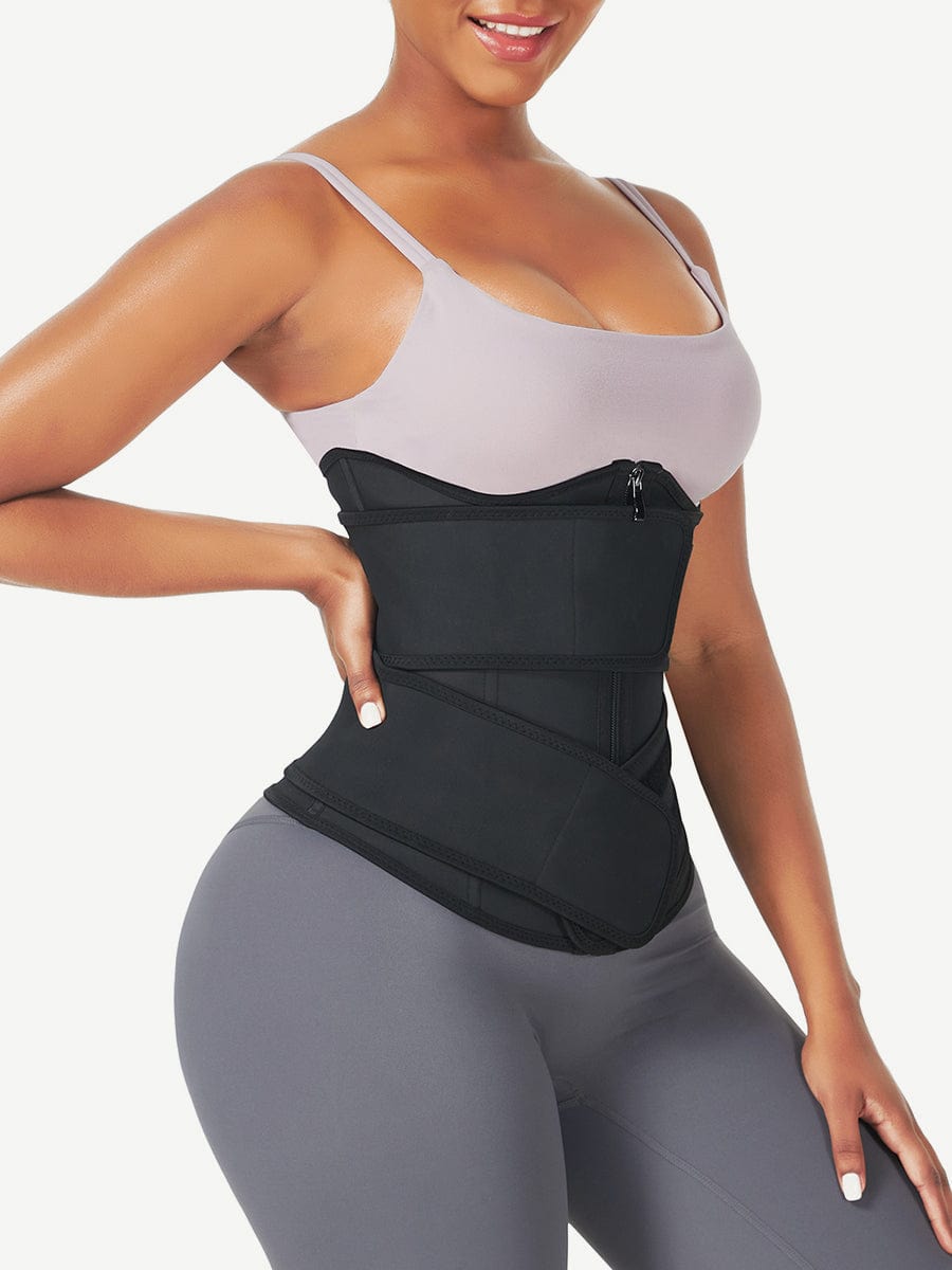 MT210298 — Underbust Latex Waist Trainer with Double Belts