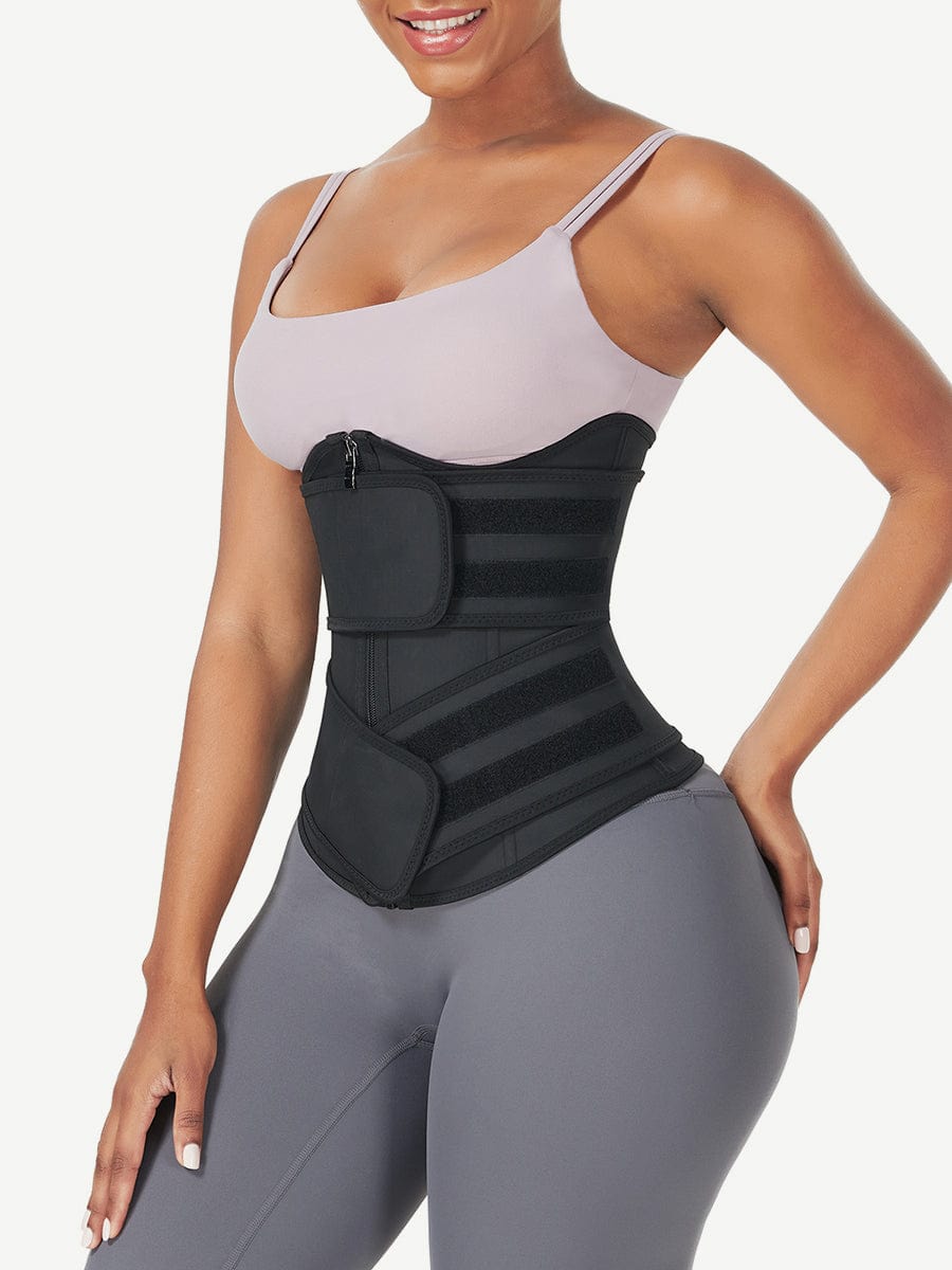 MT210298 — Underbust Latex Waist Trainer with Double Belts
