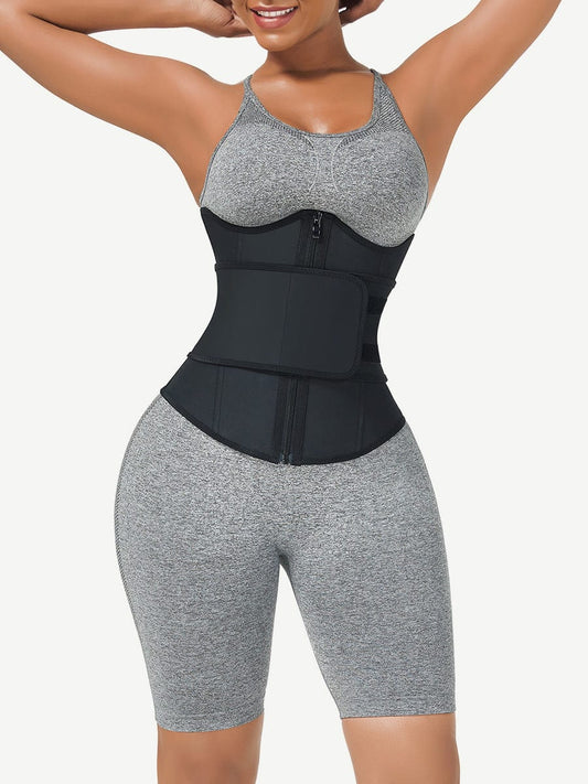 MT210299 — Bust-Support Latex Waist Trainer with Belt