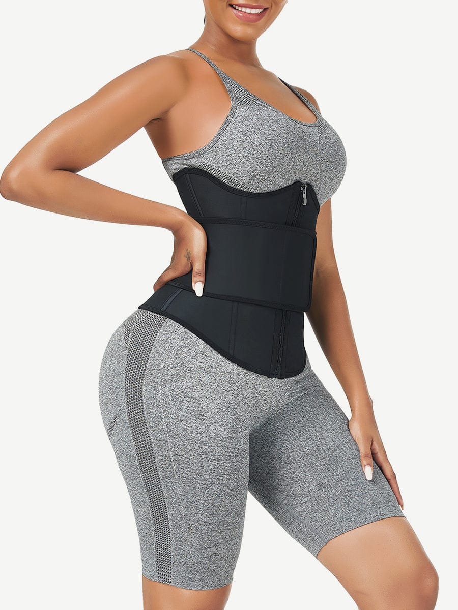 MT210299 — Bust-Support Latex Waist Trainer with Belt