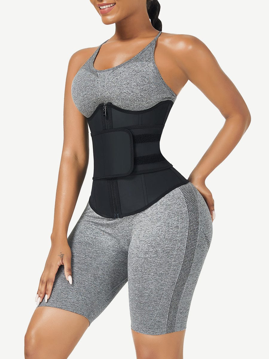 MT210299 — Bust-Support Latex Waist Trainer with Belt