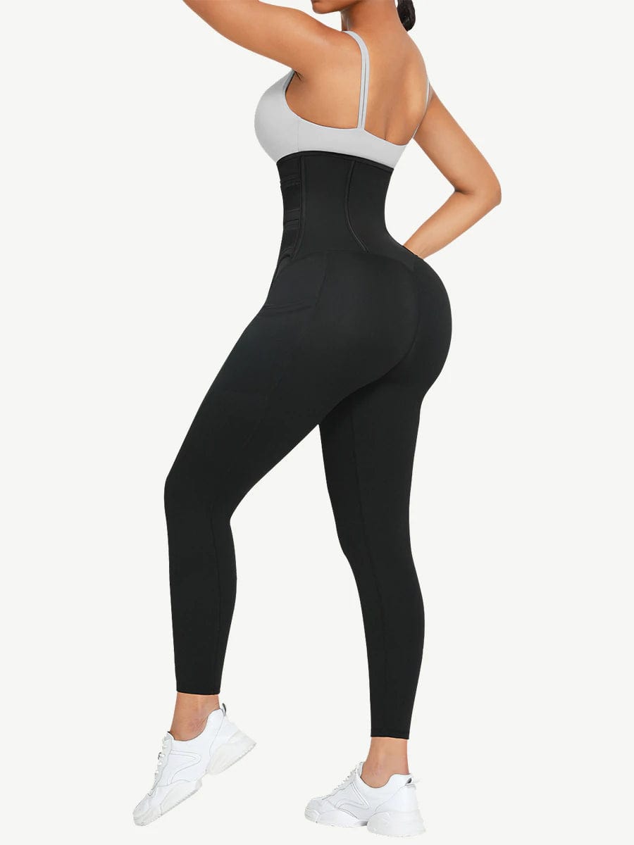 MT210303 — Shaping Leggings with Waist Belt and Pocket