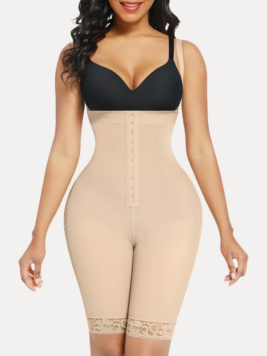 Short gainant taille haute longueur genou