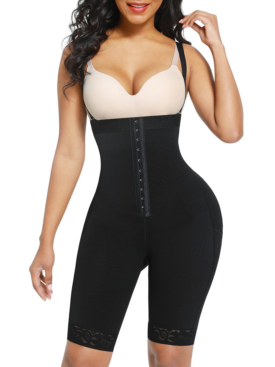 Short gainant taille haute longueur genou