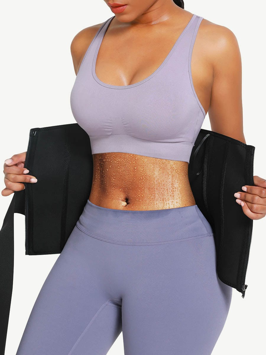 MT210345 — Ceinture gainante en néoprène 2-en-1 avec bande amovible