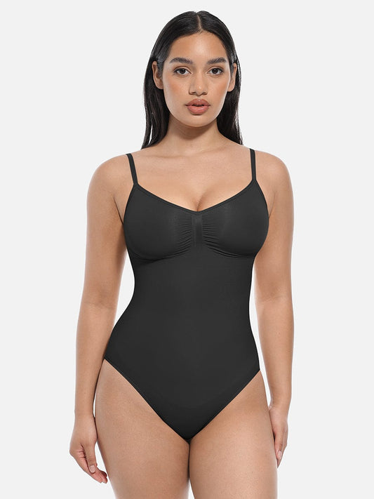 MT210349 — Seamless Tummy Control Brief-Cut Bodysuit