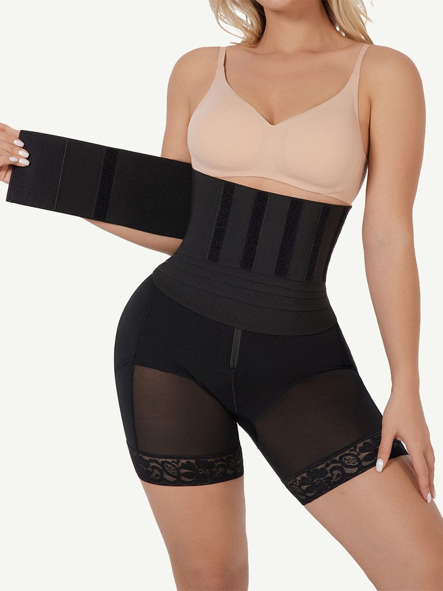 MT220007 — Pantalon gainant avec ceinture intégrée