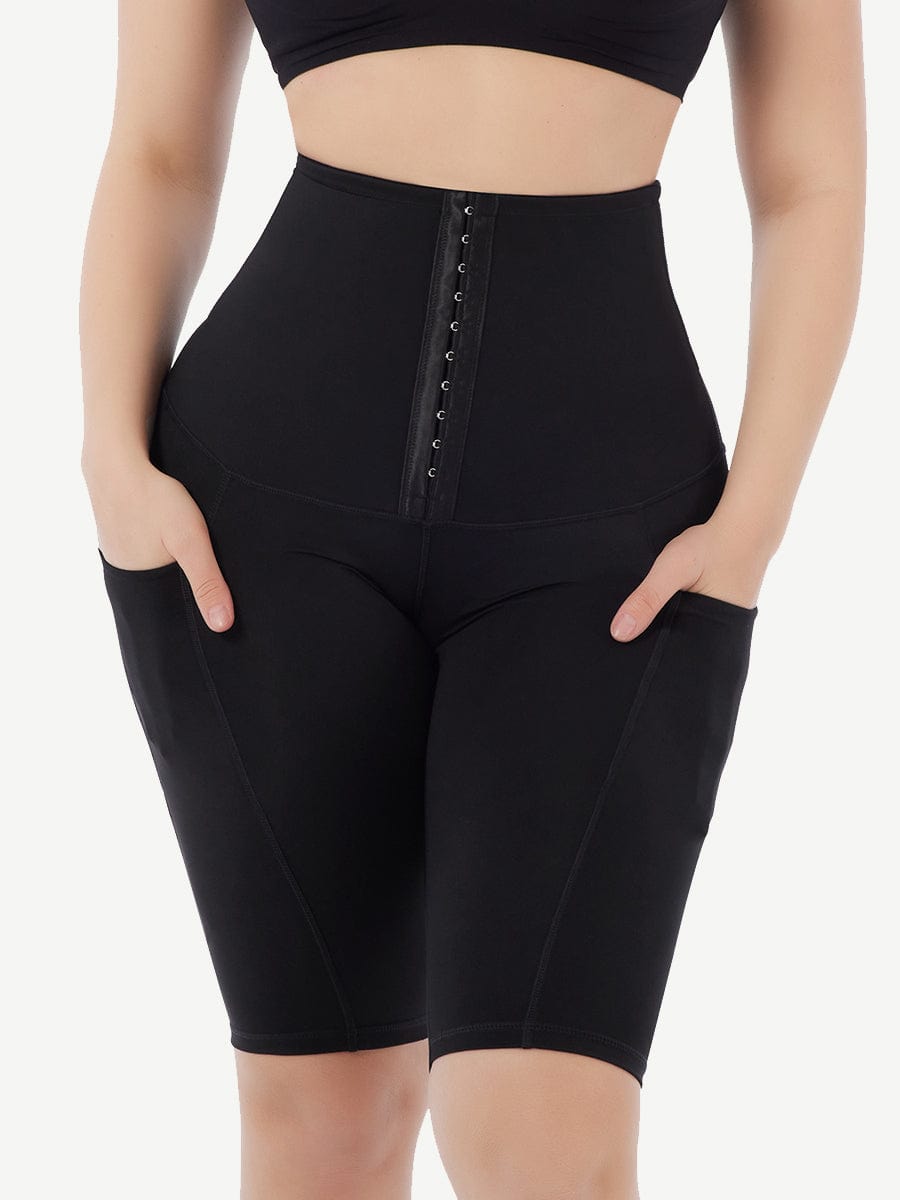 MT220044 — Mesh-Lined Sports Shaping Pants with Pockets