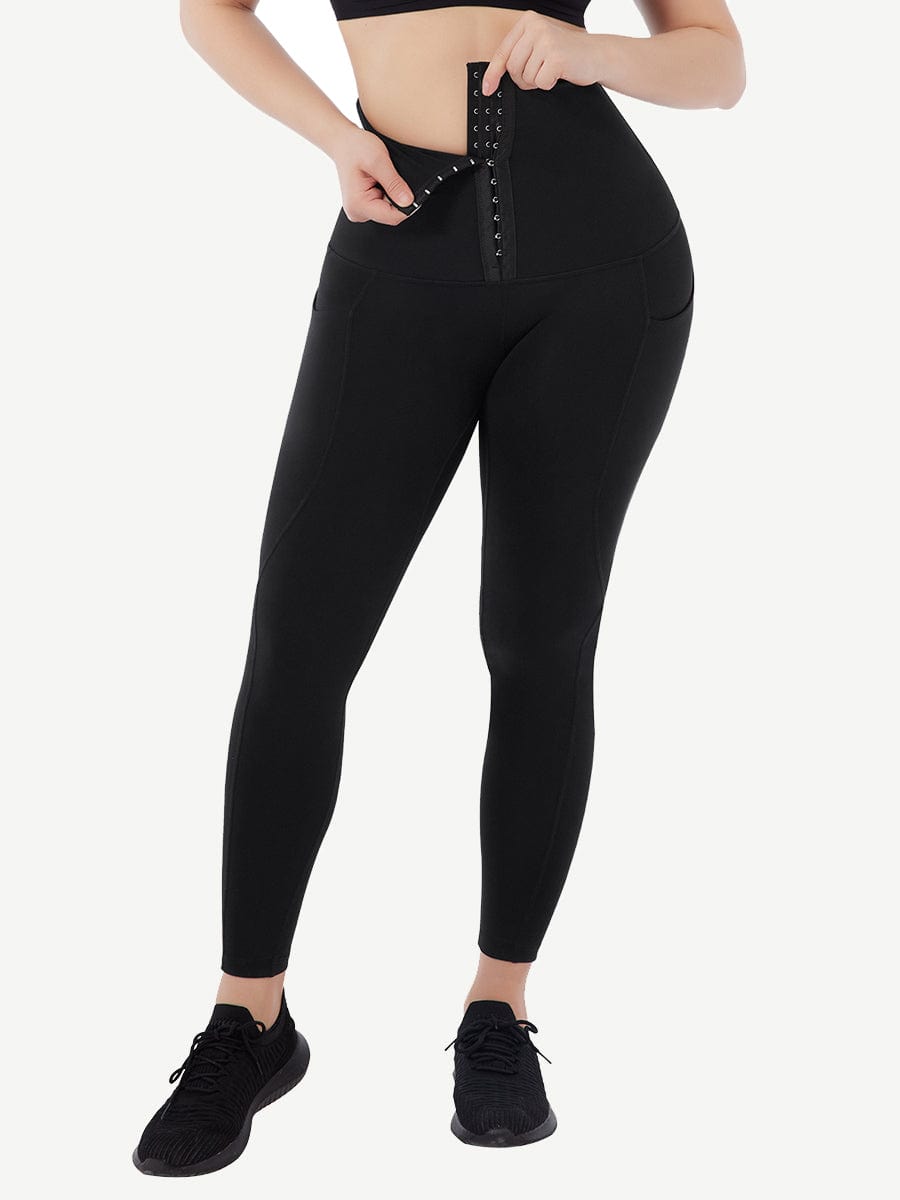 MT220046 — Pantalon gainant de sport avec maintien abdominal et poches