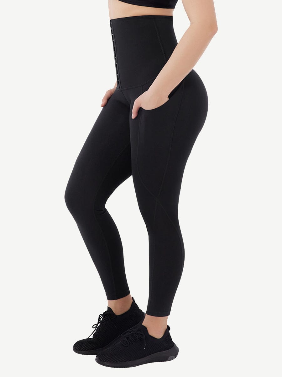 MT220046 — Pantalon gainant de sport avec maintien abdominal et poches