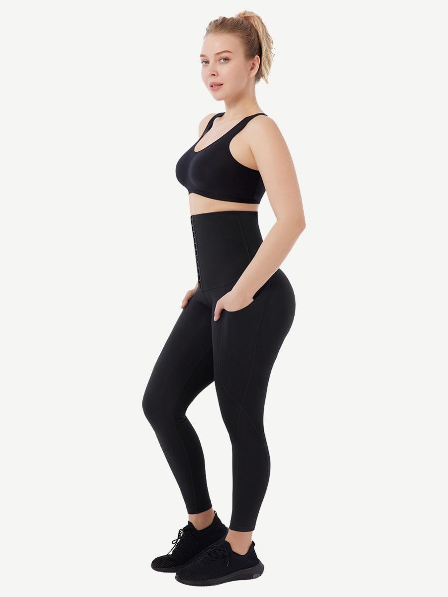 MT220046 — Pantalon gainant de sport avec maintien abdominal et poches