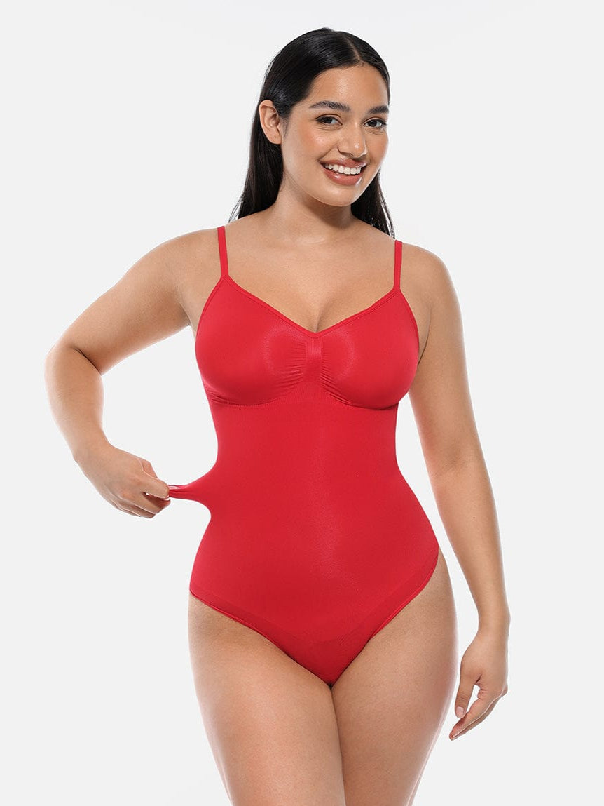 MT220124 — Seamless Bust-Support Thong Bodysuit