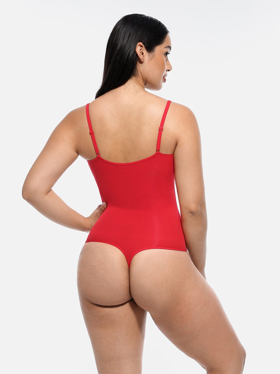 MT220124 — Seamless Bust-Support Thong Bodysuit