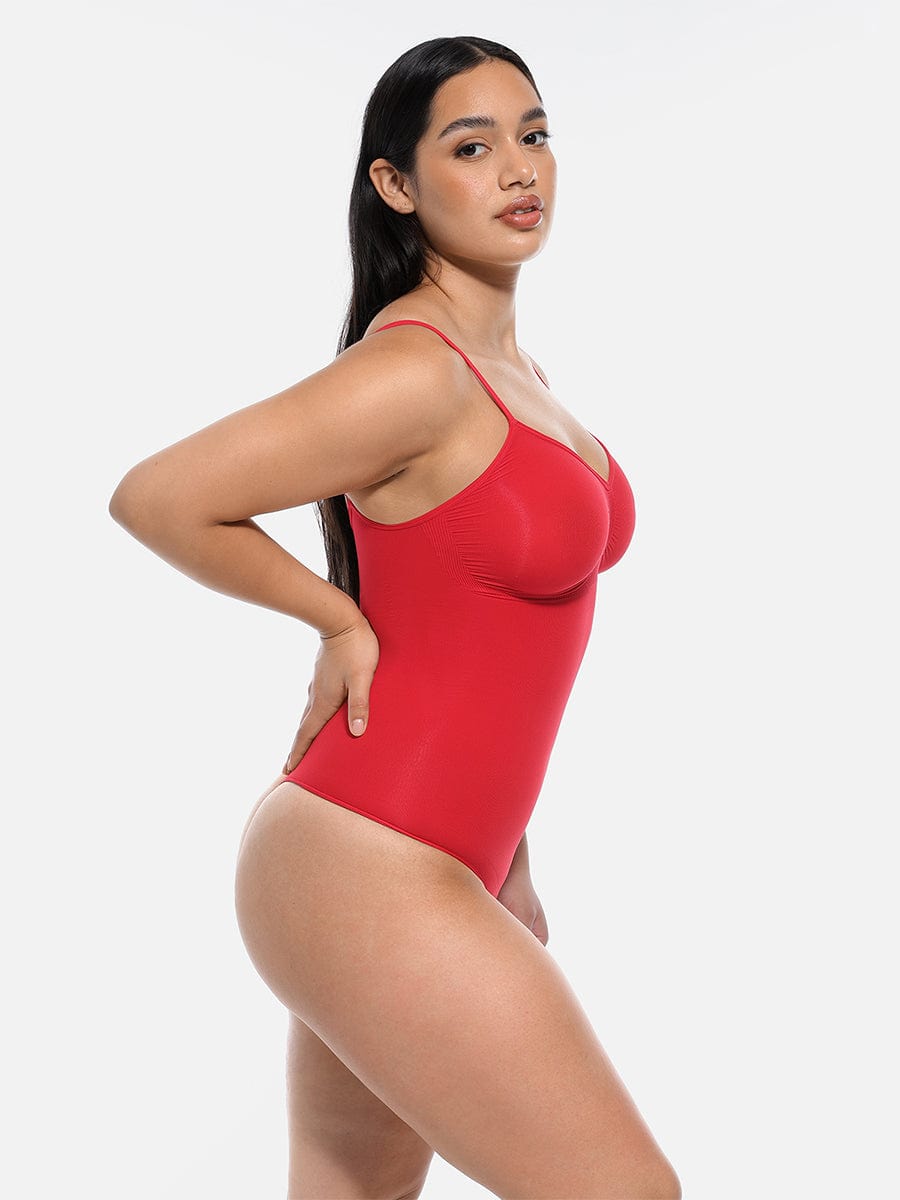 MT220124 — Seamless Bust-Support Thong Bodysuit