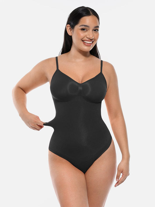 MT220124 — Seamless Bust-Support Thong Bodysuit