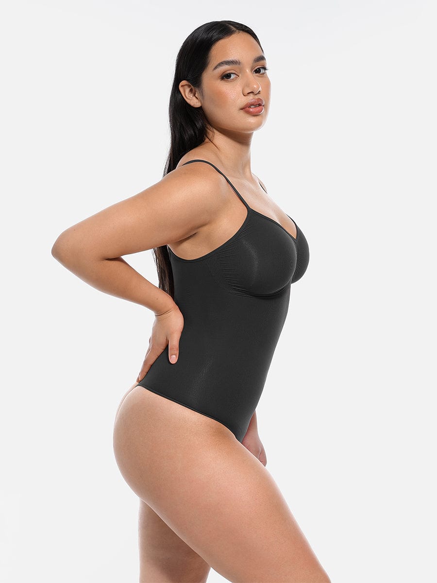 MT220124 — Seamless Bust-Support Thong Bodysuit