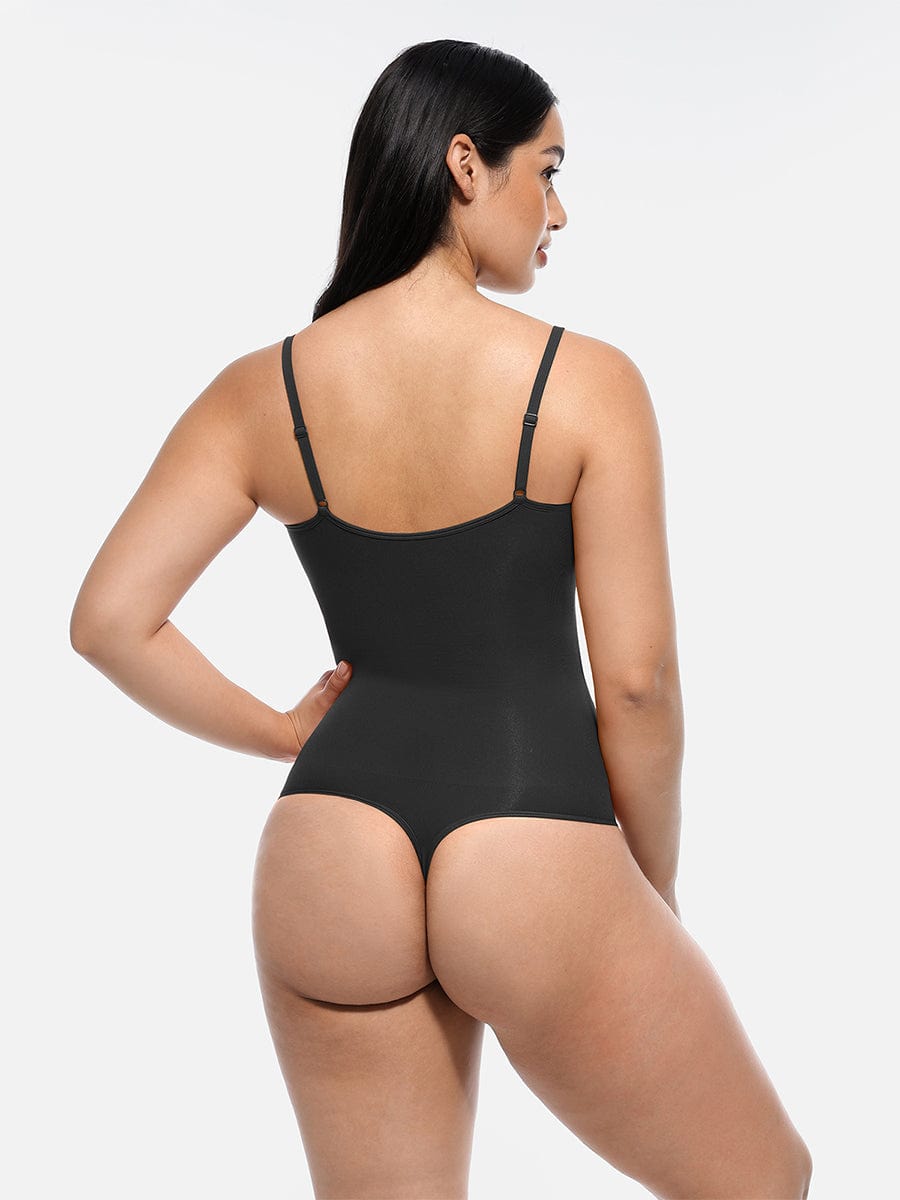 MT220124 — Seamless Bust-Support Thong Bodysuit