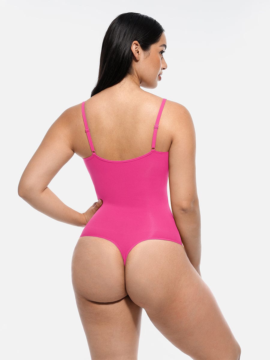 MT220124 — Seamless Bust-Support Thong Bodysuit