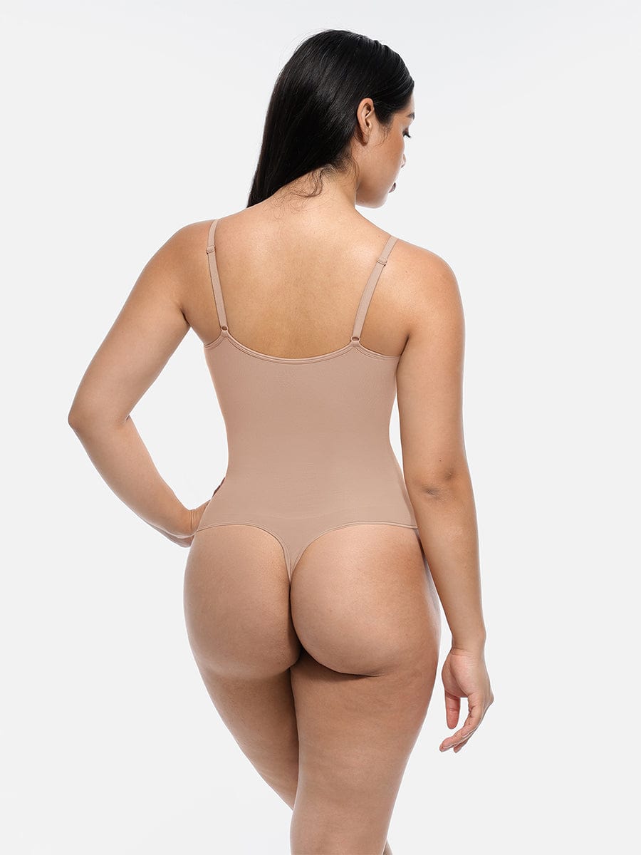 MT220124 — Seamless Bust-Support Thong Bodysuit