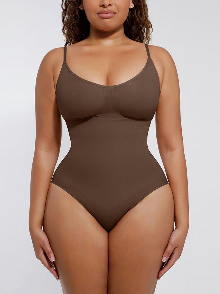 MT220124 — Seamless Bust-Support Thong Bodysuit