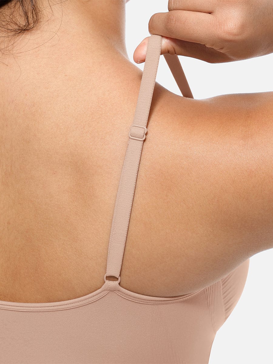 MT220124 — Seamless Bust-Support Thong Bodysuit