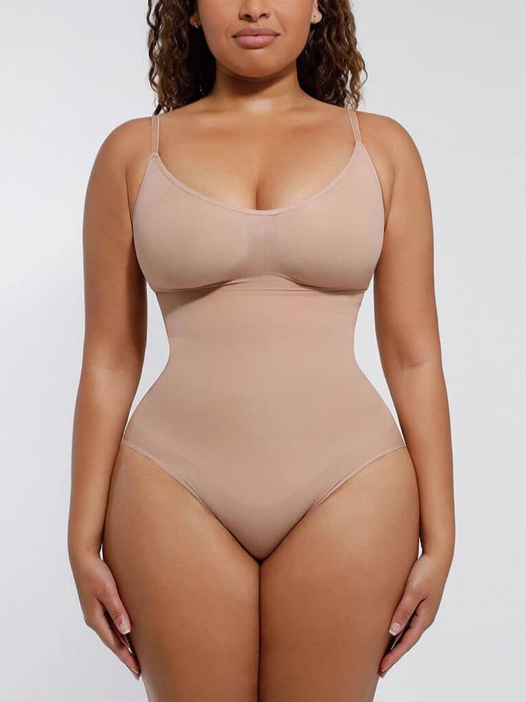 MT220124 — Seamless Bust-Support Thong Bodysuit