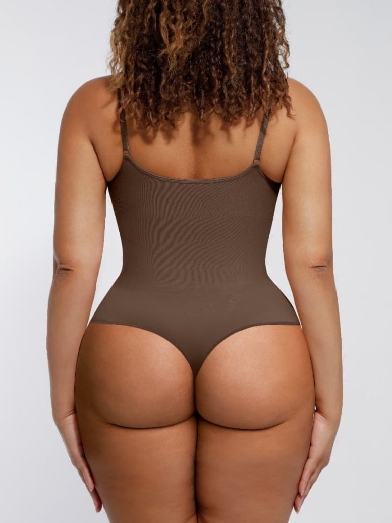 MT220124 — Seamless Bust-Support Thong Bodysuit