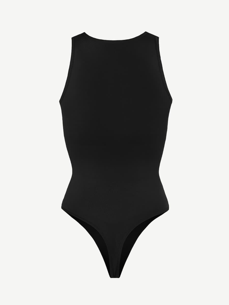 MT220165 — Seamless Crew-Neck Shaping Thong Bodysuit