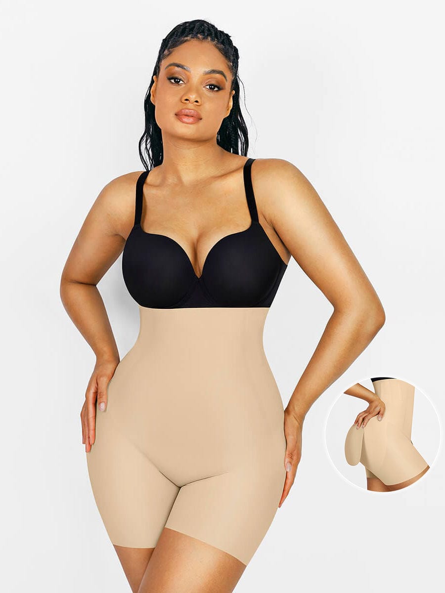 MT230006 — Short gainant Air Slim taille haute avec coussinets amovibles pour les fesses