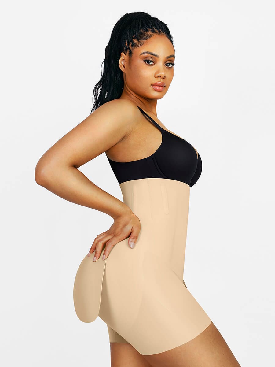 MT230006 — Short gainant Air Slim taille haute avec coussinets amovibles pour les fesses