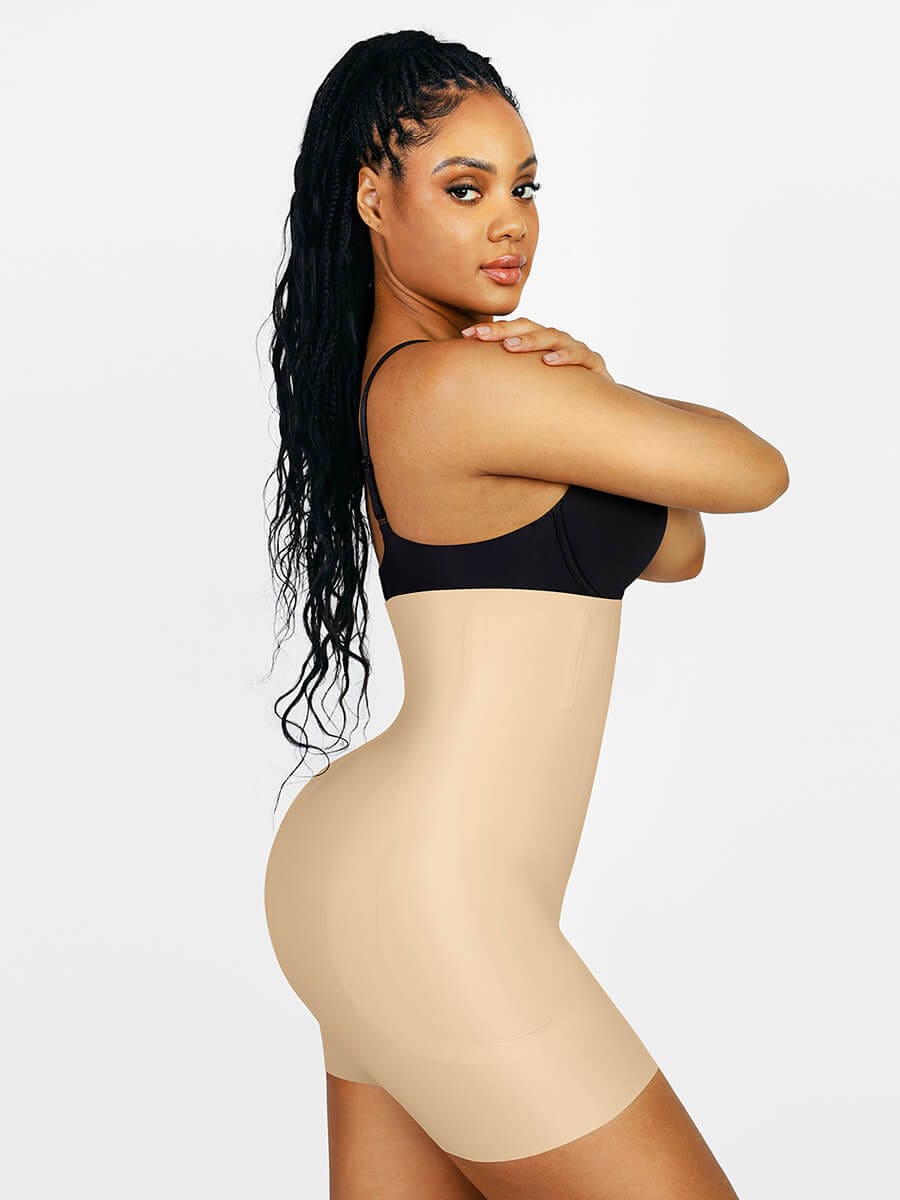 MT230007 — Air Slim High-Waisted Shaping Shorts with Removable Hip Pads